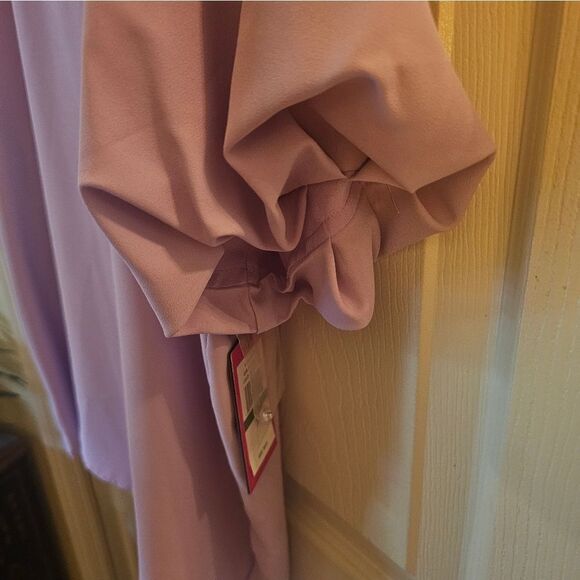 VINCE CAMUTO LILAC BUBBLE BLOUSE - Picture 4 of 8